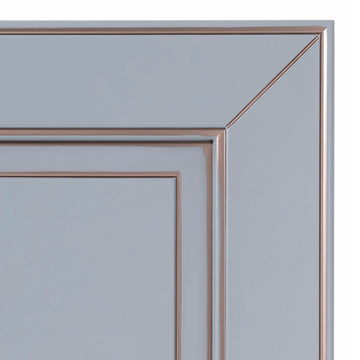 Azzurro polvere filo bronzo