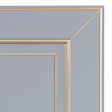 Azzurro polvere filo oro