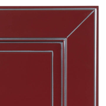 Rosso ossido filo argento