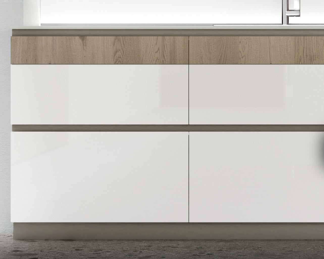 Vetro lucido Bianco Ice